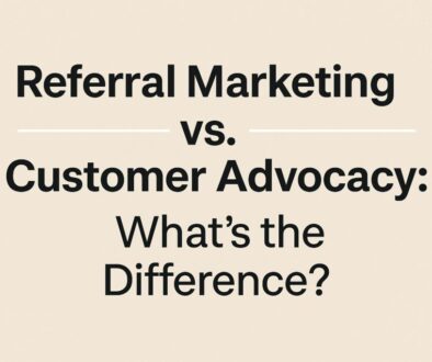 Referral Vs Customer Marketing